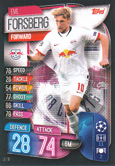 Emil Forsberg RB Leipzig 2019/20 Topps Match Attax CL #LEI10